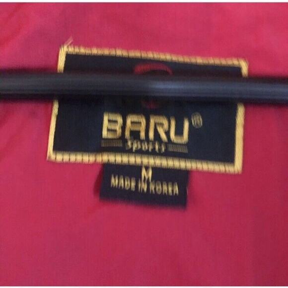 Baru Sports Men's Red Coat Hooded Parka with Fleece Removable Lining Size M - Picture 14 of 14